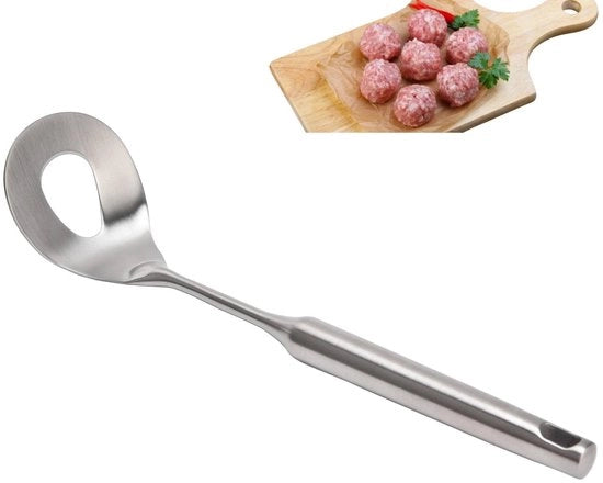 Fornello a Stantuffo in Acciaio Inossidabile - Antiscivolo per Fornello a Stantuffo - Cucchiaio per Fornello a Stantuffo - Manico Lungo - Utensile da Cucina - 2 Pezzi