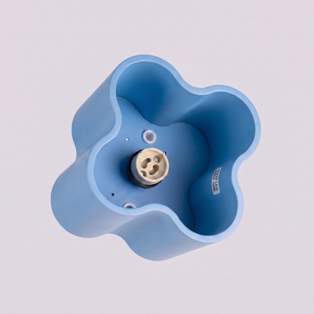 Plafoniera OVIO 1 azzurra GU10