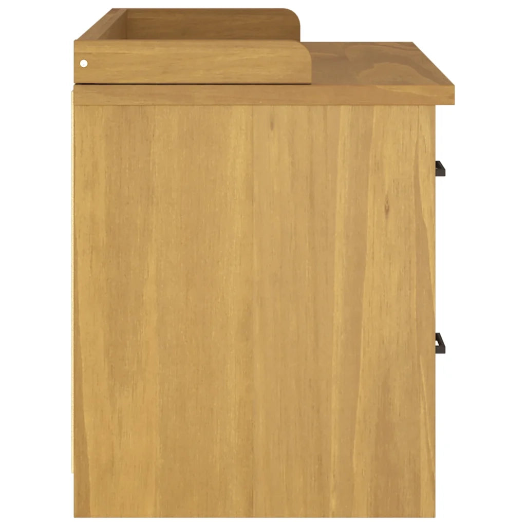 vidaXL Panca da Corridoio SANDNES 87x40x50 cm Legno Massello di Pino