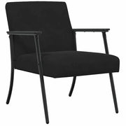 Poltrona | Sedia Relax Nero 59 x 75 x 78 cm Velluto