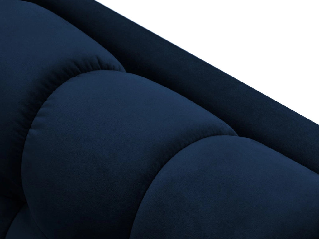 Cosmopolitan Design - Chaise longue sinistra "Bali" in velluto blu reale 