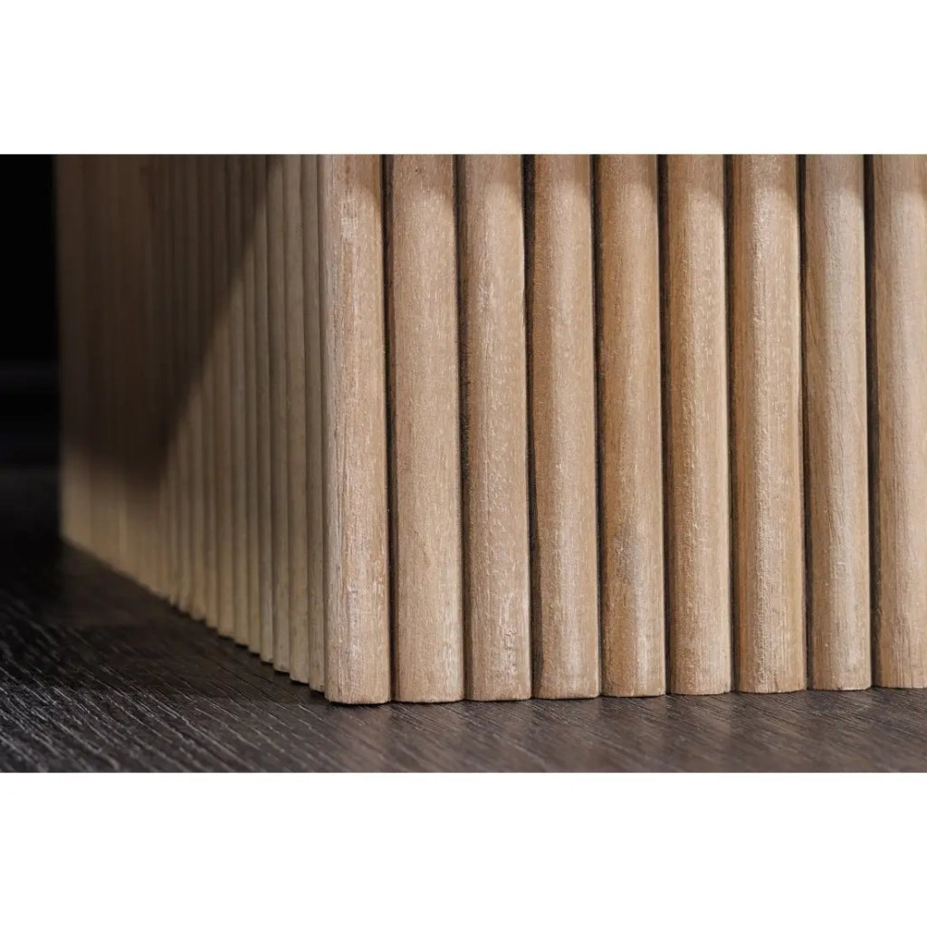 Buffet ORINO 170 cm – Legno massiccio di mango sbiancato – Stile Art Déco