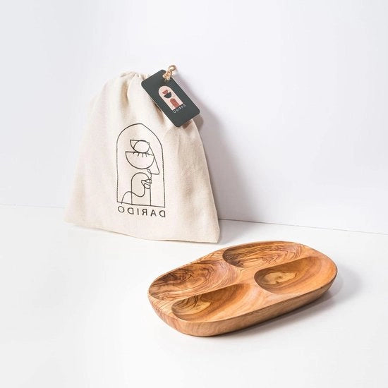 Tavolo di servizio in olivo con incisioni 28 * 16 cm - Tavolo di servizio artigianale - Tavolo per noci - Tavolo di Natale artigianale - Scatola per snack - Accessori da tavola essenziali