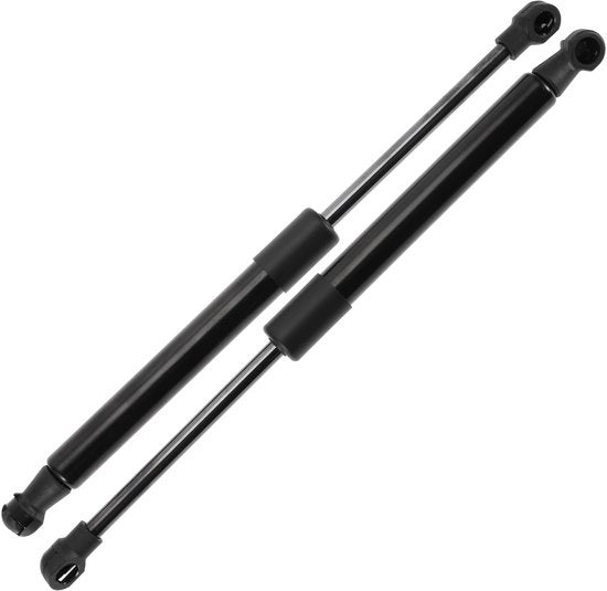 Gasveren in acciaio di carbonio per Renault Megane Saloon 1996-2003 - Lunghezza 31,5 cm - Acqua e gas impermeabili - Duraturo - 2 pezzi - Maniglia di attacco posteriore