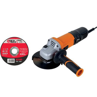 DISCO ABRASIVO TAGLIO FERRO SILVERLINE ABRABETA - MM 115X22,2 H.MM 1,0 CF=PZ 300 + SMERIGLIATRICE