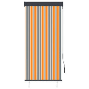 Tenda a Rullo per Esterni 80x250 cm Giallo e Blu 145950