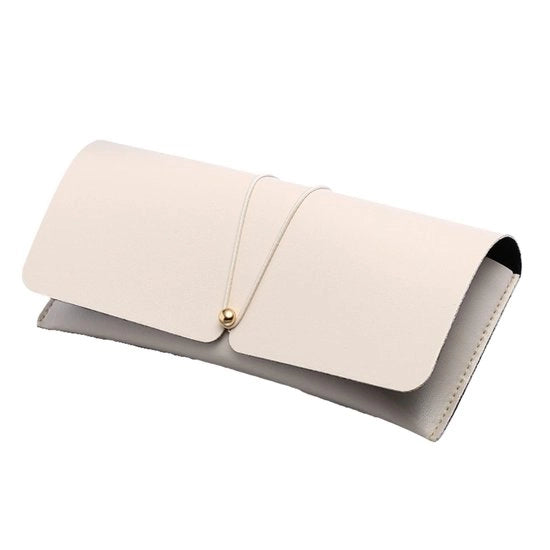 Borsa di Pelle PU per Occhiali con Tasca e Sacchetto per Occhiali Femminile Leggera e Portatile