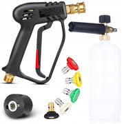 Pistola Alta Pressione con Schiumogeno 1L e 5 Ugelli – Compatibile con Kärcher K2-K7 | Pressione Max 200 BAR