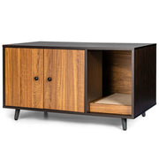 Lettiera per gatti 90 x 50 x 50 cm elegante mobile multifunzionale atmosfera accogliente MDF noce 20_0020493
