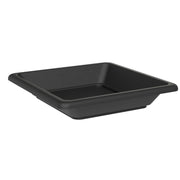 Sottovaso Quadrato per Vaso Nazca Ash 32x32 cm in Plastica Riciclata Antracite