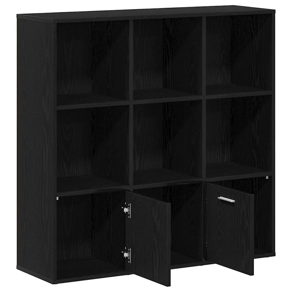 vidaXL Libreria Rovere Nero 98x29x97,5 cm Legno Multistrato