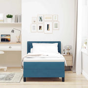 Letto a molle con testiera Blu Scuro 200 x 90 cm Velluto 3341508