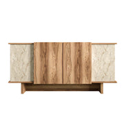 Credenza in legno "Diana" - 180 x 40 x 81 cm - Travertino