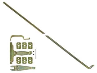 SPAGNOLETTE PER FINESTRA COMPLETE IN KIT TROPICALIZZATE- - cm.160h. per finestra - 2 pezzi MRCAS
