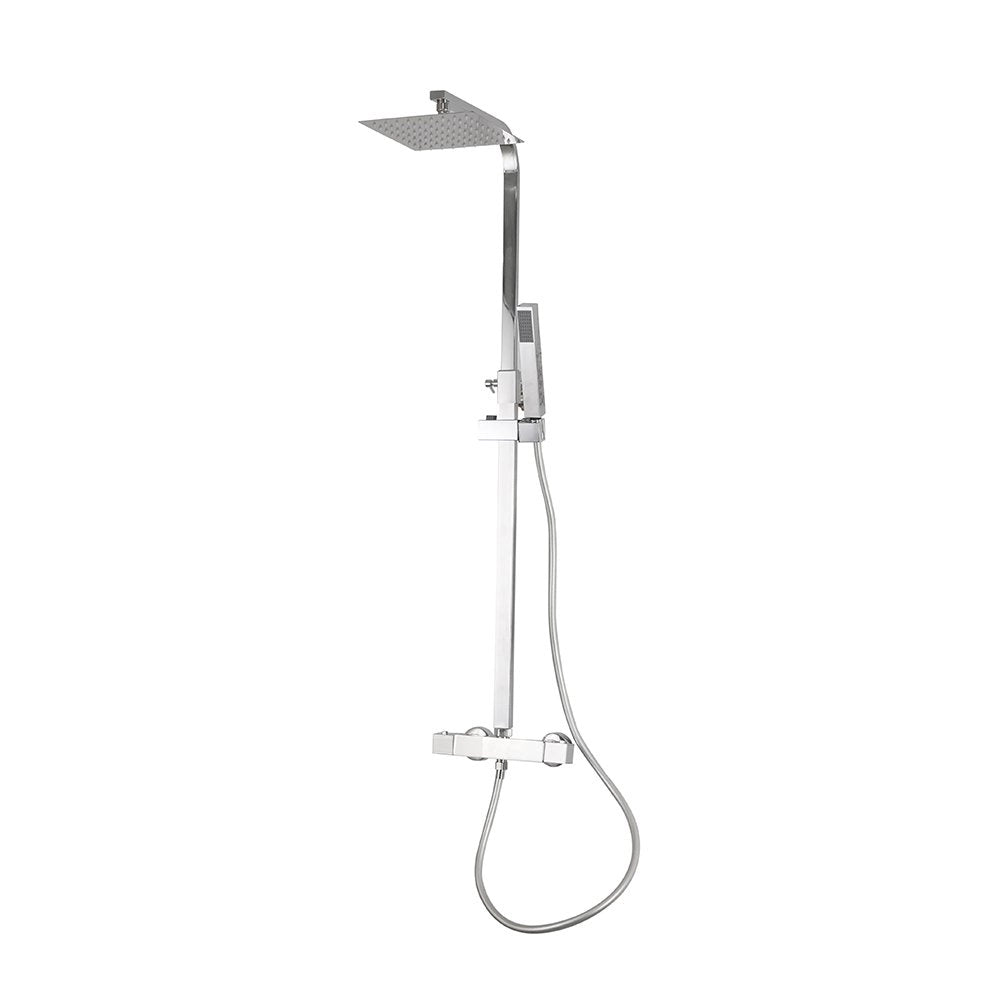 Colonna doccia quadrata miscelatore meccanico SH-4139M YORK - Cromato lucido