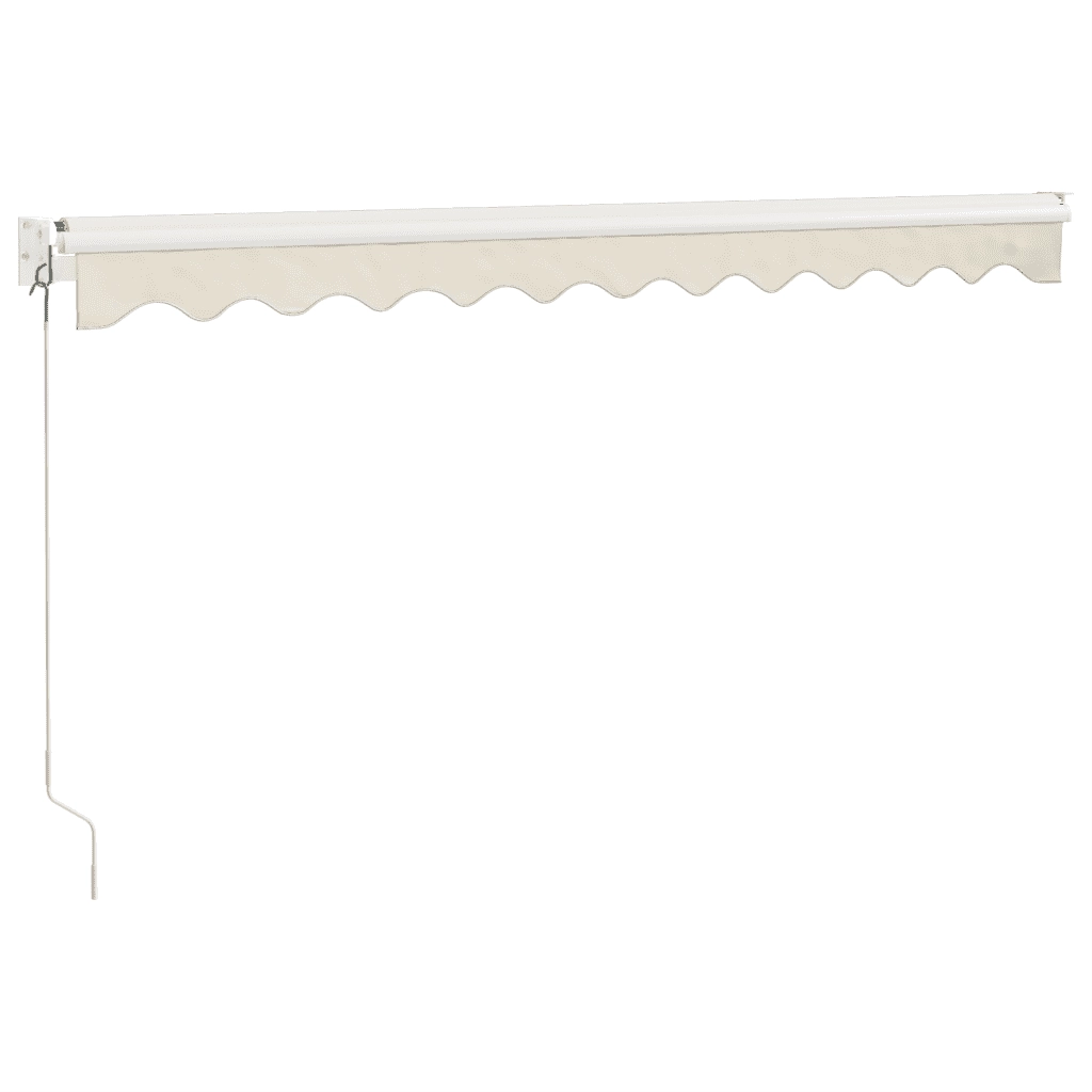 Tenda da Sole Retrattile Crema 3,5x2,5 m in Tessuto e Alluminio 3154427