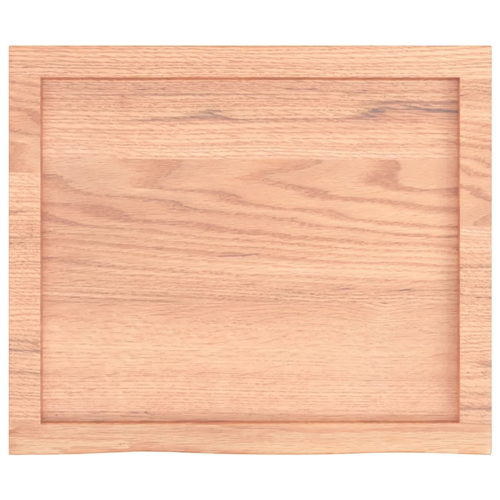 Piano Bagno Marrone 60x50x(2-4) cm Legno Massello Trattato 3156108