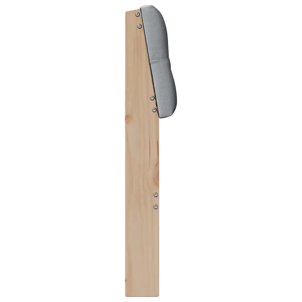 Testiera | Testata imbottita Grigio chiaro 100 cm Pino massello