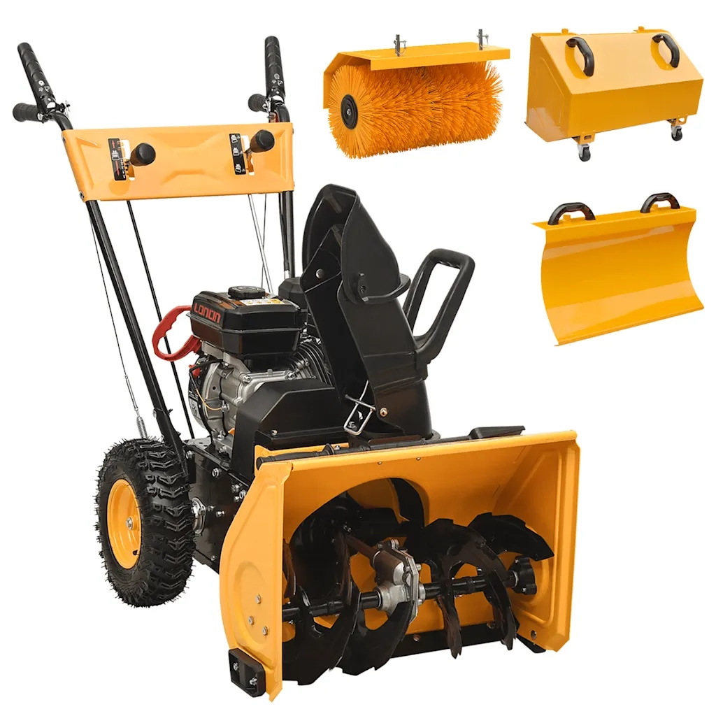 Set Spazzaneve e Spalaneve 4 in 1 a Benzina 6,5 HP cod mxl 60103