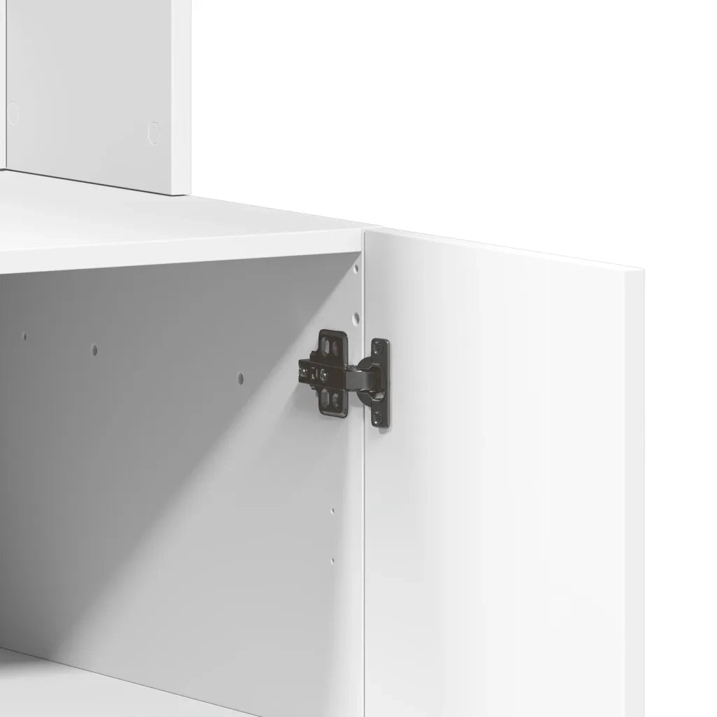 vidaXL Mobile da Cucina Bianco 95x50x180 cm Legno Multistrato