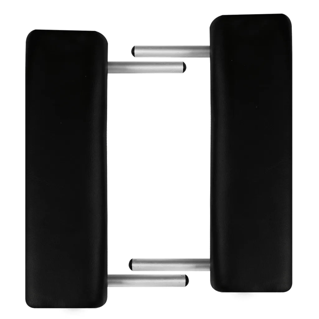 Lettino Pieghevole da Massaggio Nero 3 Zone con Telaio Alluminio CFW7802761