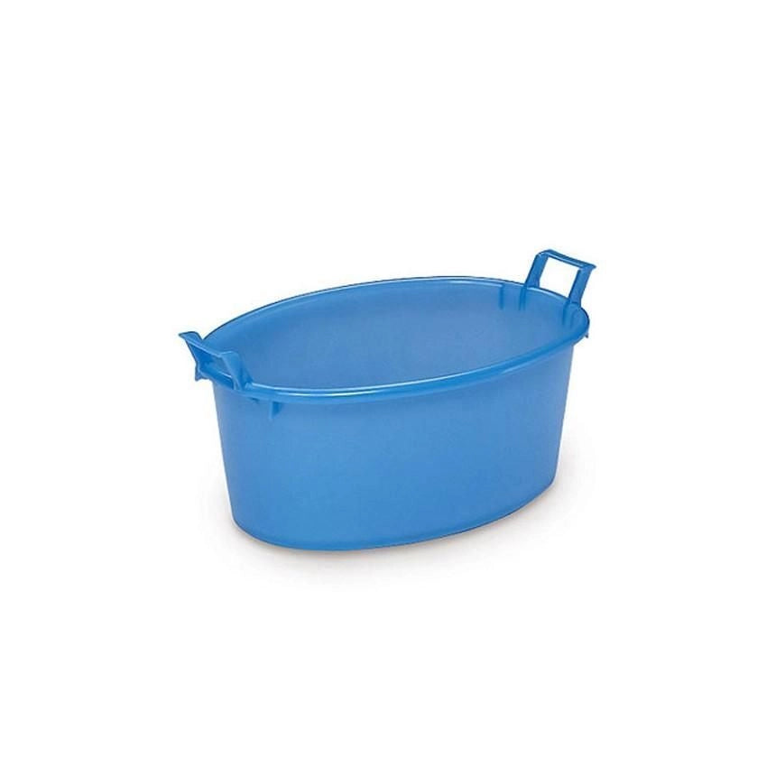 Stefanplast 31700 Bacinella Ovale in Polietilene 70 cm 50 lt Uso Alimentare Made in Italy colore Azzurro