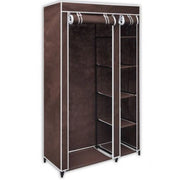Trade Shop - Armadio Guardaroba Tessuto Tnt 110x46xh175cm Cabina Appendiabiti Acciaio -