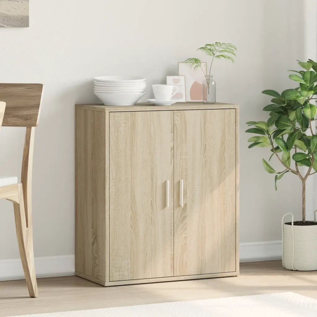 Credenza Rovere Sonoma 60x31x70 cm in Legno Multistrato 840459
