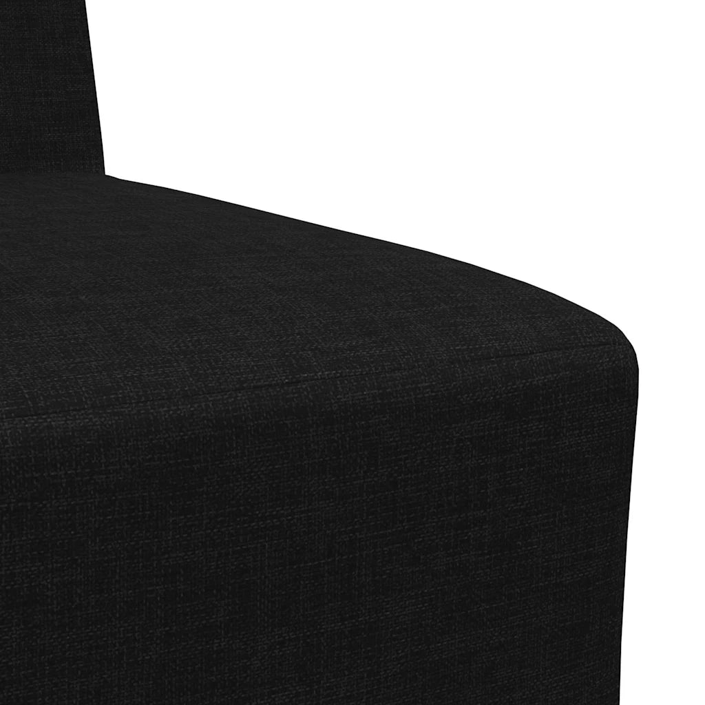 Unit¨¤ di Divano | Divano da soggiorno | Sofa Modulare Senza Braccioli 3 pz Nero