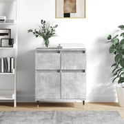 Credenza Grigio Cemento 60x35x70 cm in Legno Multistrato 831112
