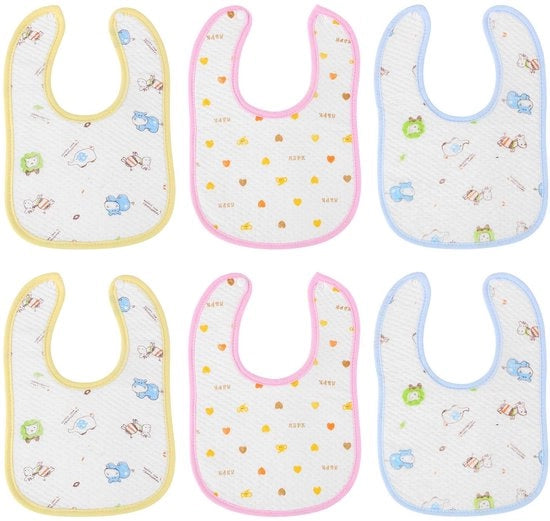 Set di salviette per bambini, 6-pack Salviette con elastici, Mousseline morbida e assorbente, Salviette per bambini da 0-3 anni, Salviette unisex per bambini in fasce