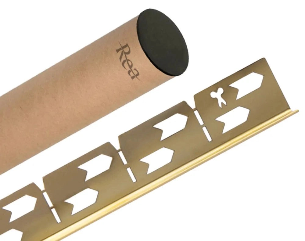 Profilo Doccia Pendenzato 140cm Gold destra
