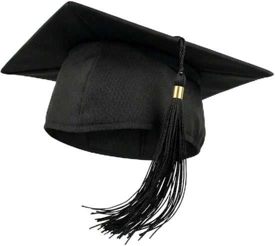 Cappello da laureato unisex - 100% Poliestere - 22,5 cm - Accessorio cerimoniale per la laurea