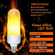 Trade Shop - Lampadina Lampada A Led Bulb Effetto Fiamma Fuoco Movimento Attacco E27 5w Watt -