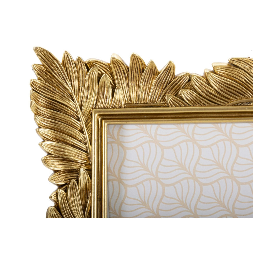 Portafoto Olistic 11, Oro, Poliresina, 28,5x3x31 cm