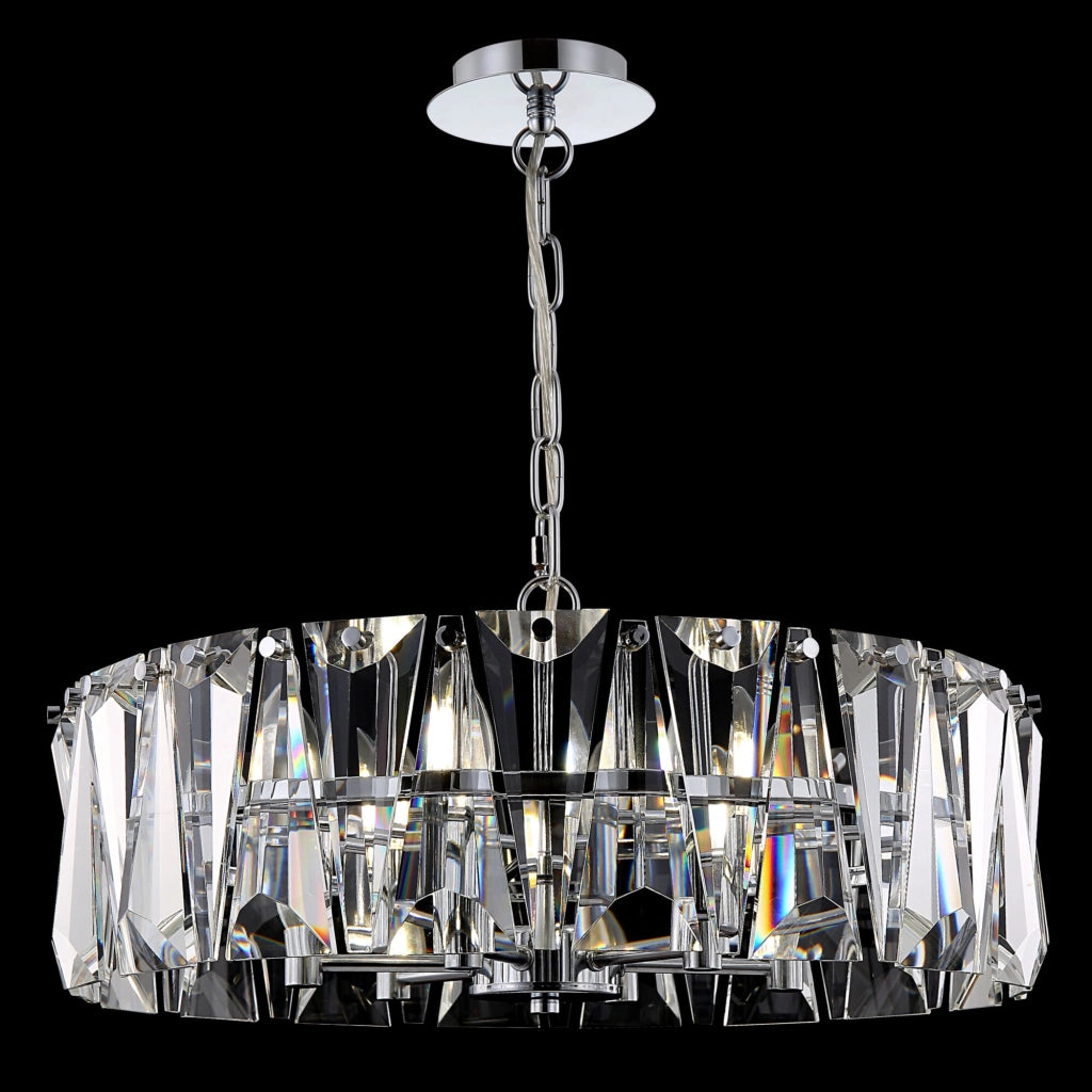 Maytoni Lampadario contemporaneo Puntes 6 luci E14 cromo metallo cristallo