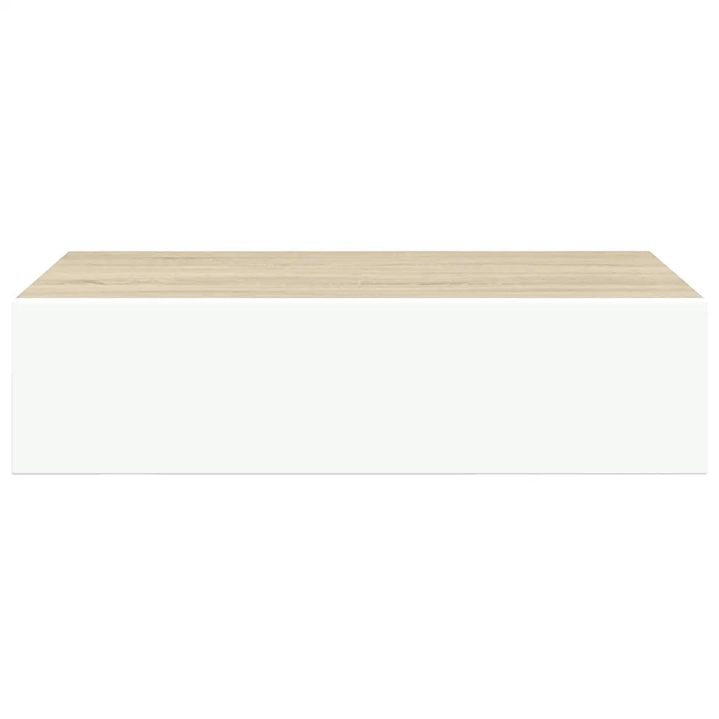 Scaffali con Cassetti 2 pz Rovere e Bianco 40x23,5x10 cm in MDF 330250