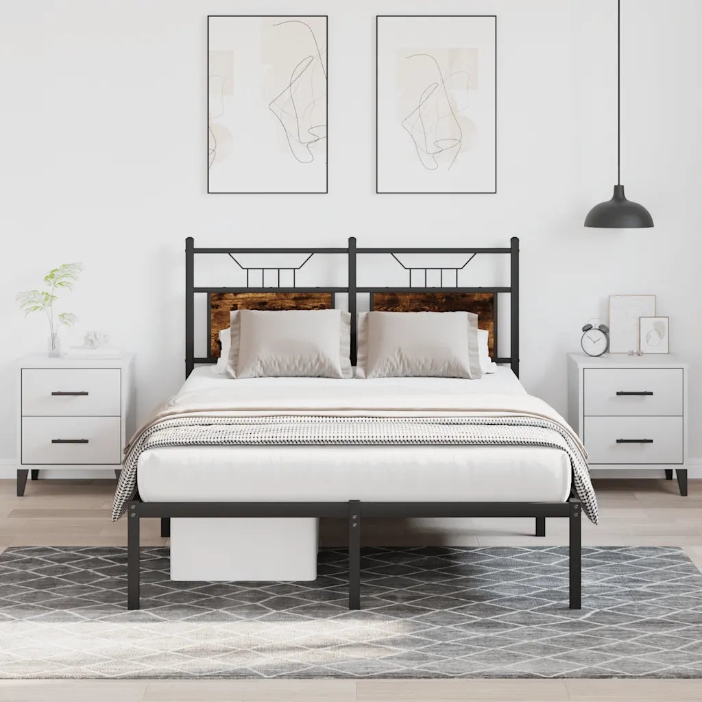 Giroletto senza Materasso Rovere Fumo 120x190 cm in Truciolato