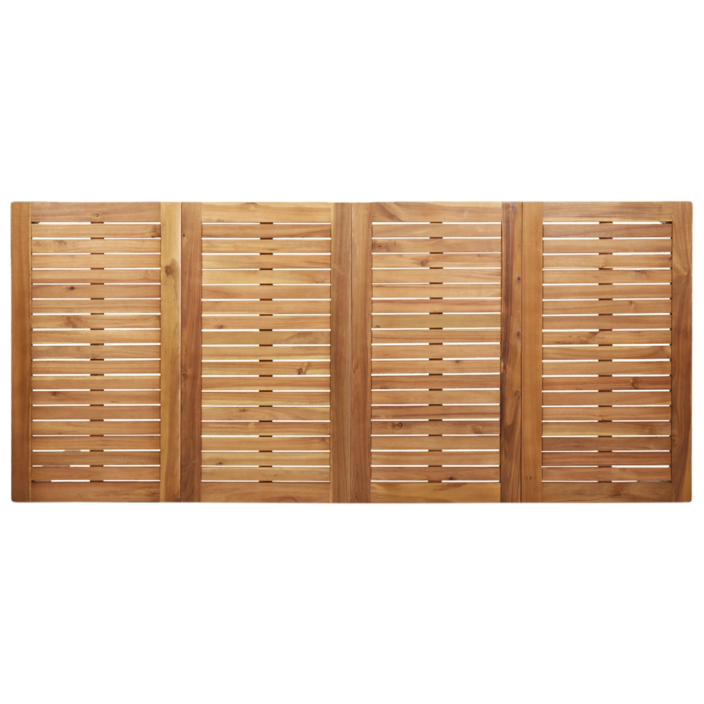 Set pranzo giardino  9 pezzi in legno massello di acacia