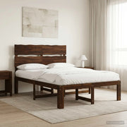Letto matrimoniale con testiera ROSTOCK Marrone Scuro 3405488