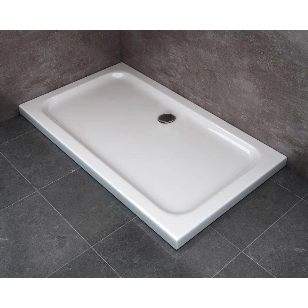 Piatto Doccia 80x140 cm in ABS Rinforzato Easy Bianco