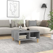 Tavolino da Salotto-Tavolino da soggiorno-Tavolo Grigio Sonoma 60x60x30 cm in Truciolato 120641