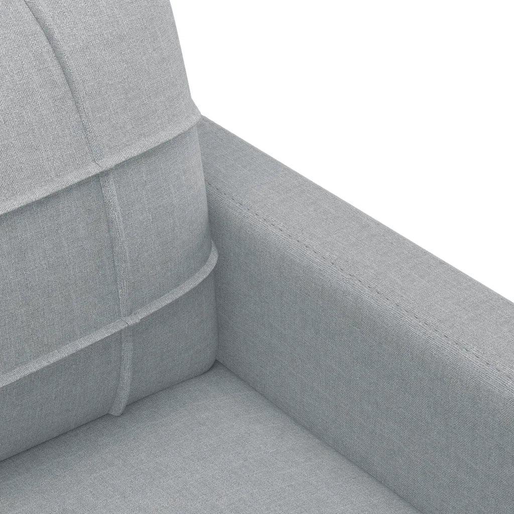 Set Divani 4 pz con Cuscini Grigio Chiaro in Tessuto 3201266