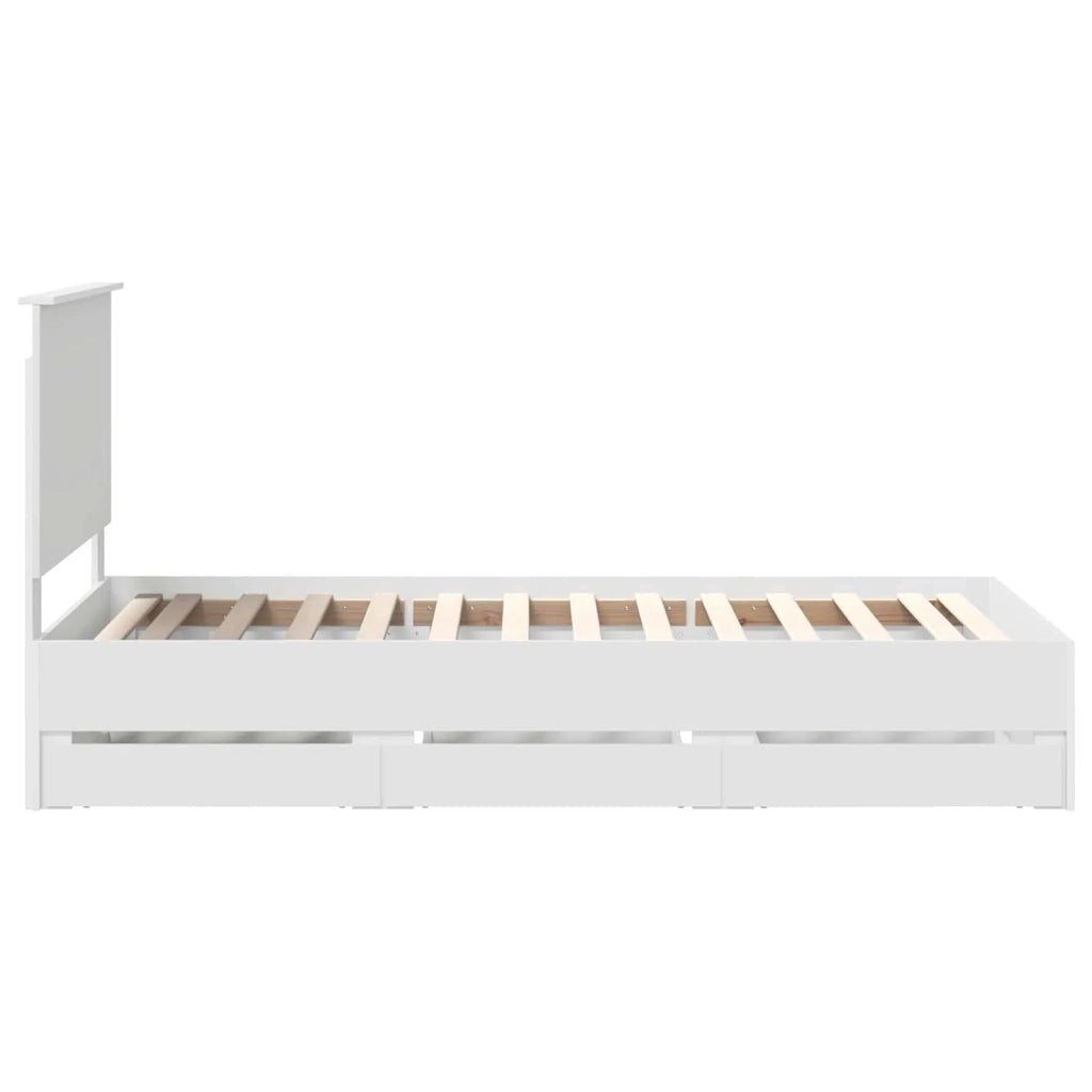 Struttura del letto Bianco 90 x 190 cm Legno Ingegnerizzato