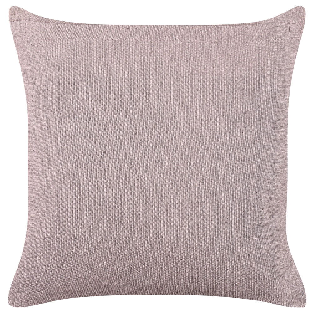 Set di 2 cuscini in velluto con motivo geometrico 45x45 cm rosa soggiorno camera da letto stile boho
