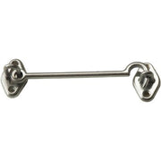 FERMAPERSIANE A GANCIO - OTTONE CROMO SATINATO + PIASTRINA MM 120- 10 pezzi