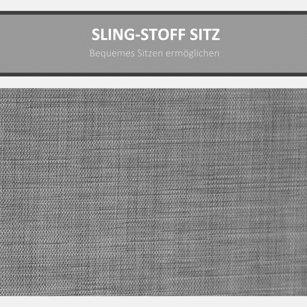Dondolo da Giardino 3 Posti con Tettuccio ¨C MINIMAL ¨C Alluminio, Grigio, 196x128x172 cm
