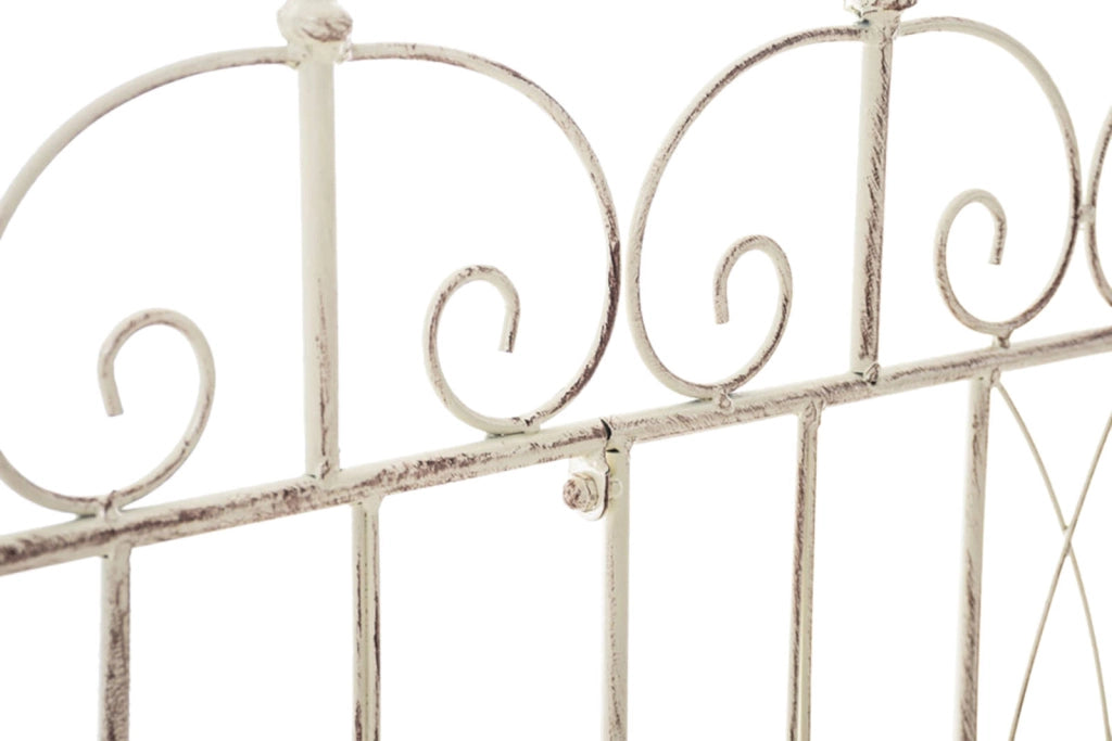 Set di 4 recinzioni da giardino Mangold crema antica