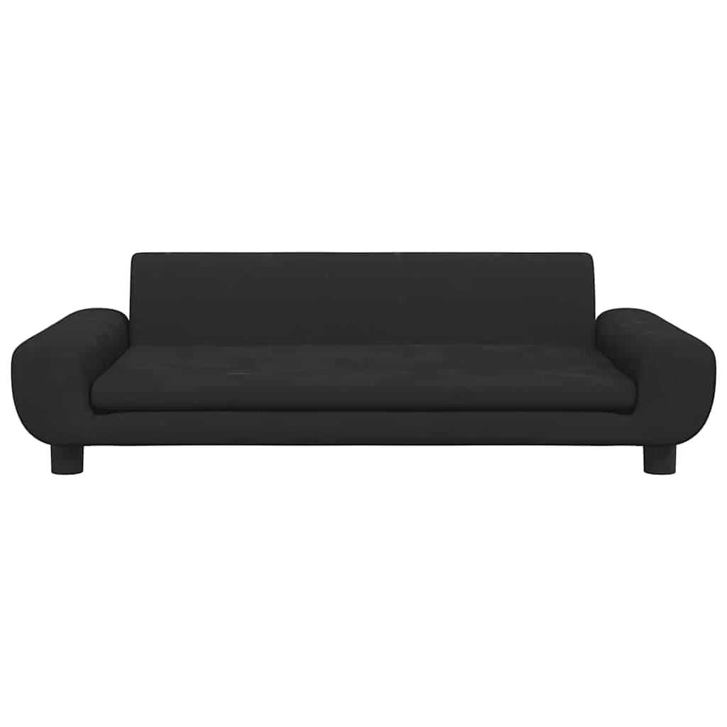 Cuccia per cani comoda 100 x 54 x 33 cm velluto nero 02_0042609