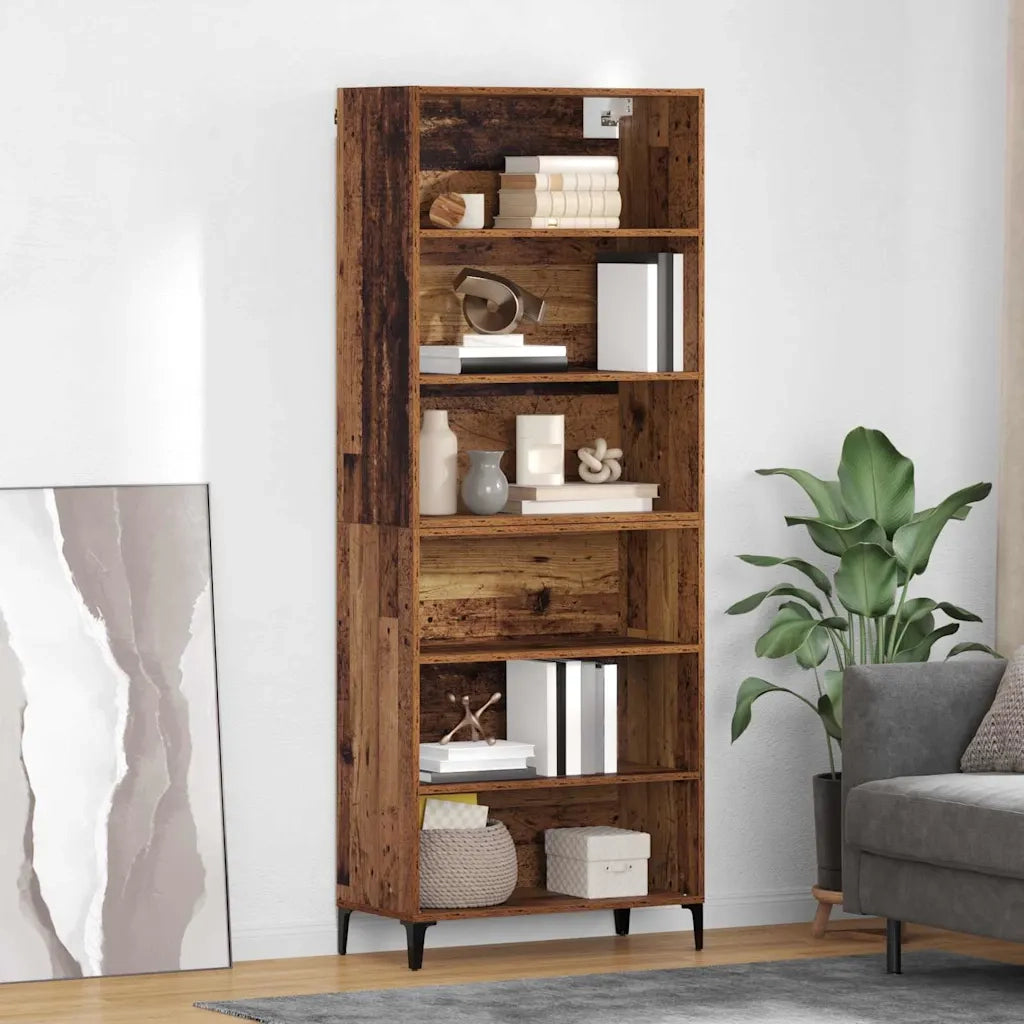 Credenza-Buffet-Armadio da cucina Legno vecchio 69,5 x 34 x 180 cm Legno multistrato 592843